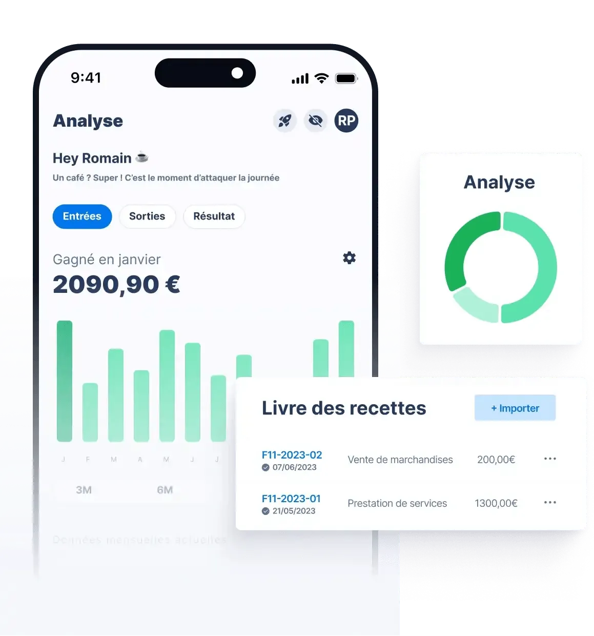 Interface de comptabilite et suivi du logiciel Abby