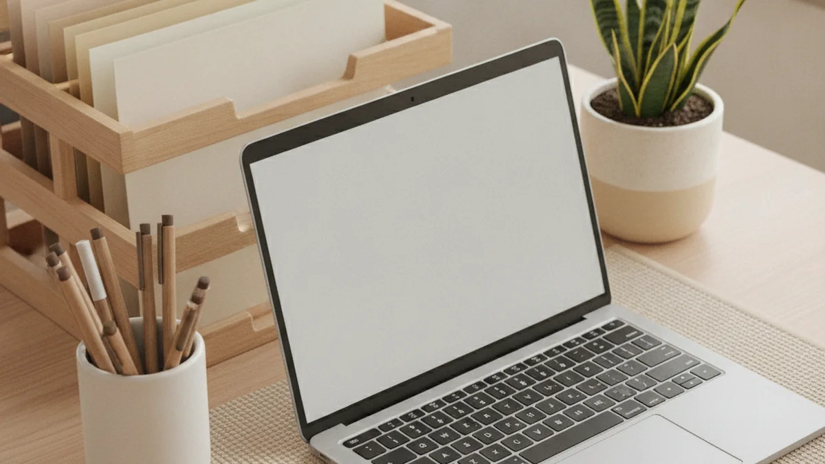 Espace de travail organise pour un suivi comptable a distance