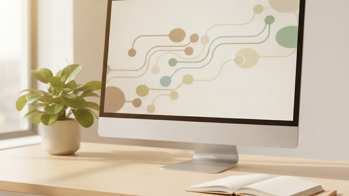 Ecran affichant des flux de donnees connectes