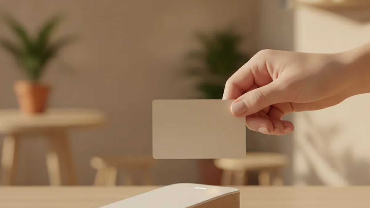 Paiement par carte sur un terminal mobile